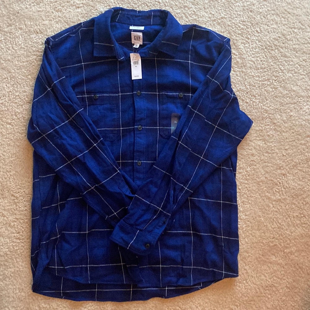 Gap flannel button down shirt